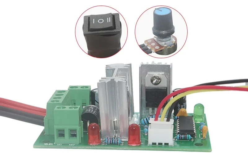 CCM2 CCM9 10-30V DC Motor Forward and Reverse Speed Controller Reversible Switch 120W PWM adjustable motor speed controller