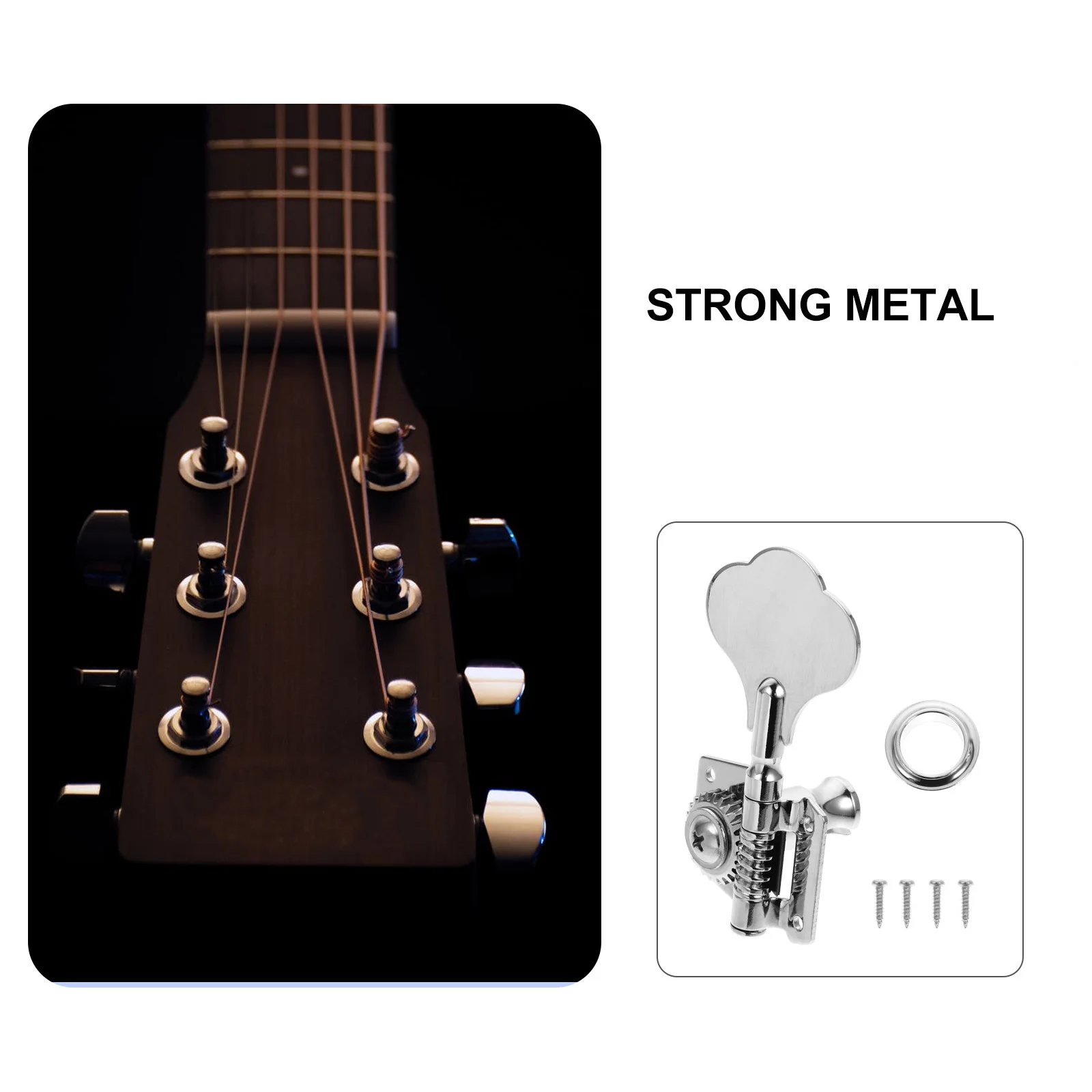 

1Set Bass String Tuning Peg Durable Electric Bass Machine Head Replacement Guitar Parts String Fixer Guitar Parts