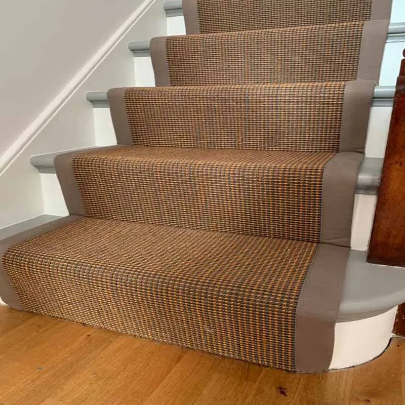 Custom Design Home Sisal Stair Runner Mat Non slip Hallway Runner Stairs Rugs view 3