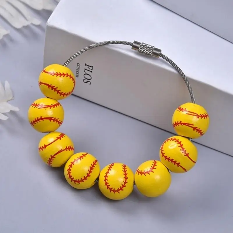 Baseball -geformtes Sport anheizt Accessoire attraktive Baseballbeutel Verzierung Elegante Tasche Hanging Ornament für Partys – Detail 3