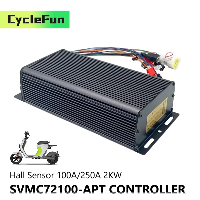 Sabvoton 2KW SVMC72100 APT V2 72V 100A Fase 250A Brushless DC Controller Hall Sensore Per Scooter Elettrico E-bike Accessori