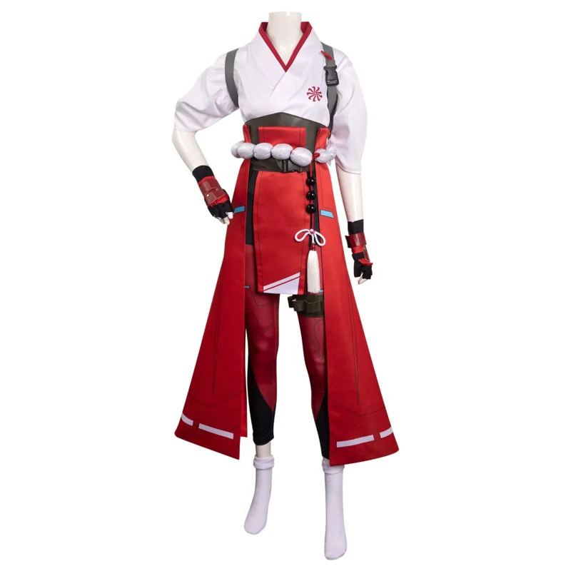 2025 New Kiriko Cosplay Mask Costume Game OW Women Role Play Fantasia Outfits Fancy Dress Up Party Clothes Helmet For Female abc