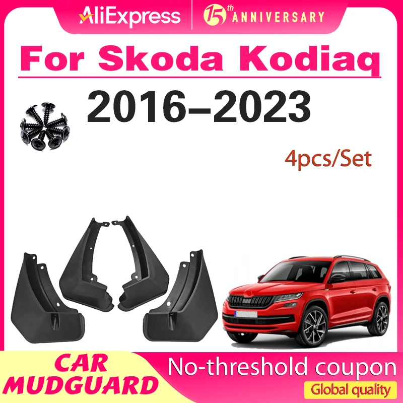 

4x for Skoda Kodiaq 2016 2017 2018 2019 2020 2021-2023 MudFlap Mudguards Splash Guards Fender Flare Front Rear Wheel Accessories