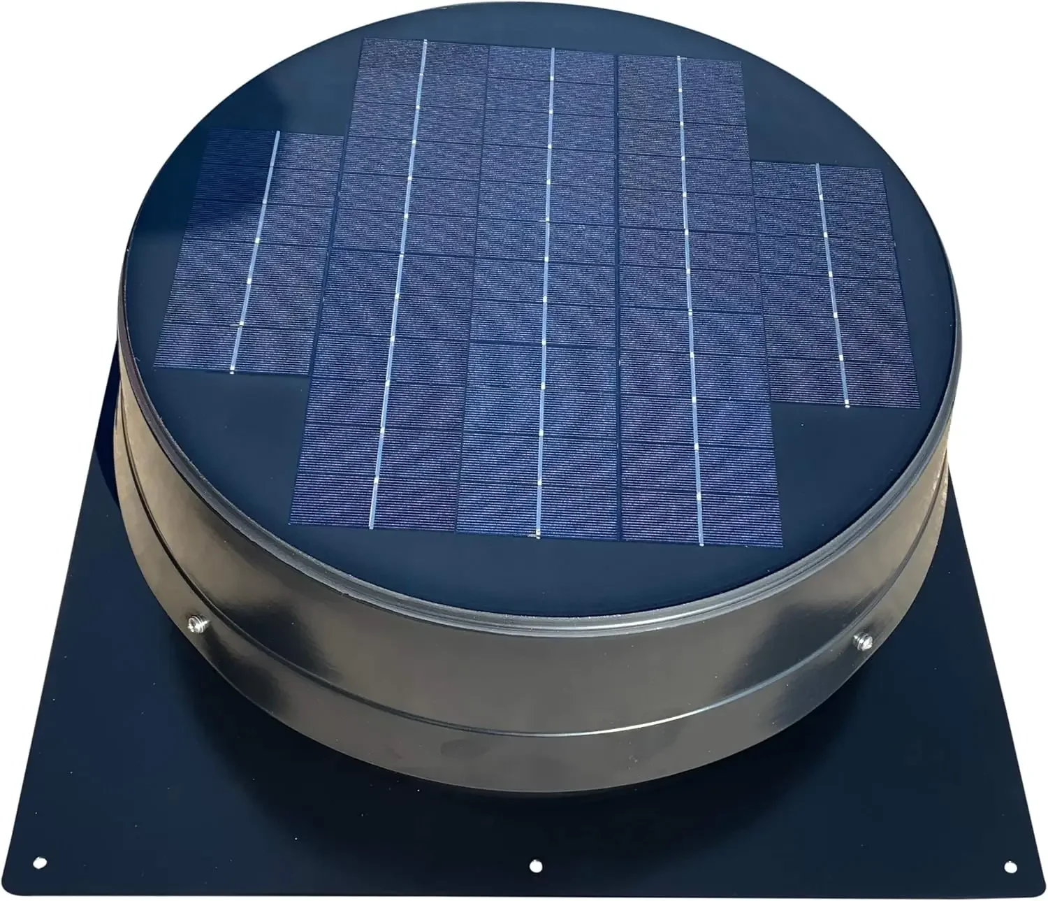 20 Watt Roof Mount Solar Attic Fan - Round Series POWERED BY FREE SOLAR ENERGY BUILT-IN HUMIDISTAT & THERMOSTAT