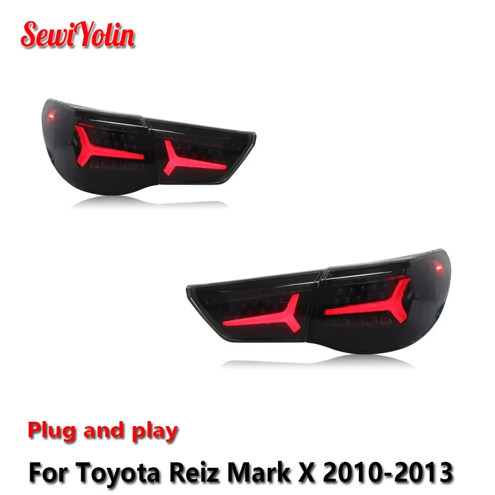 

Автомобильные светодиодные задние фонари, аксессуары для Toyota Reiz Mark X 2010-2013, автоматический задний противотуманный фонарь DRL, стоп-сигнал поворота Plug and Play