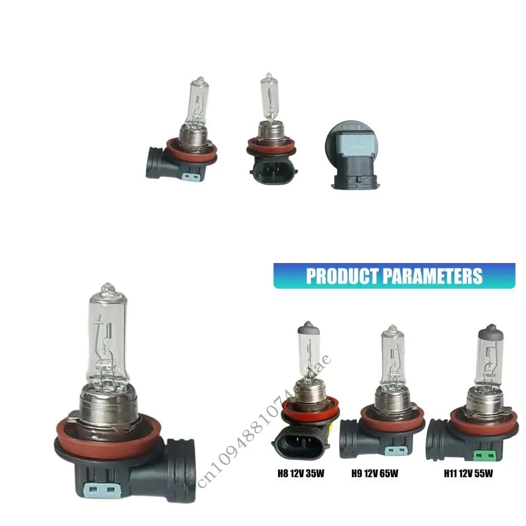 Glass Tube Halogen Bulb H8/H9/H11 12V for Front Headlight Service and Upkeep 