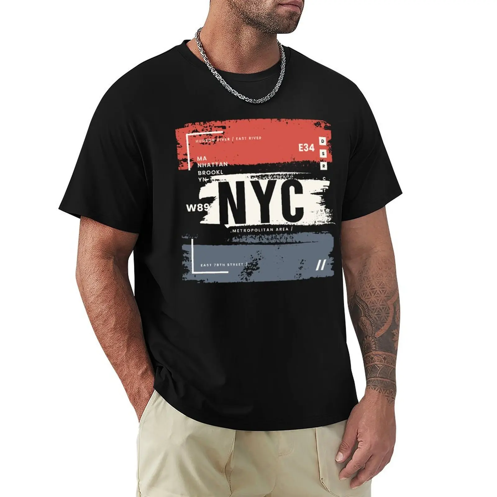 

NYC Fashion T Shirt Harajuku Short Sleeve T-shirt 100% Cotton Graphics Tshirt Tops