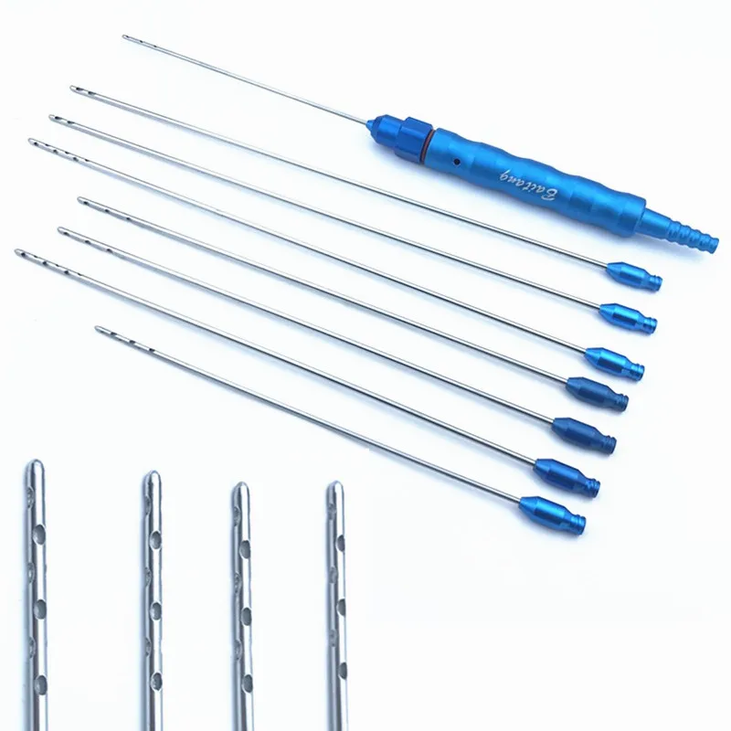 

Facial Fat Transplant Cannulas Set Porous Liposuction Cannulas Needle Luer Lock Liposuction Tools