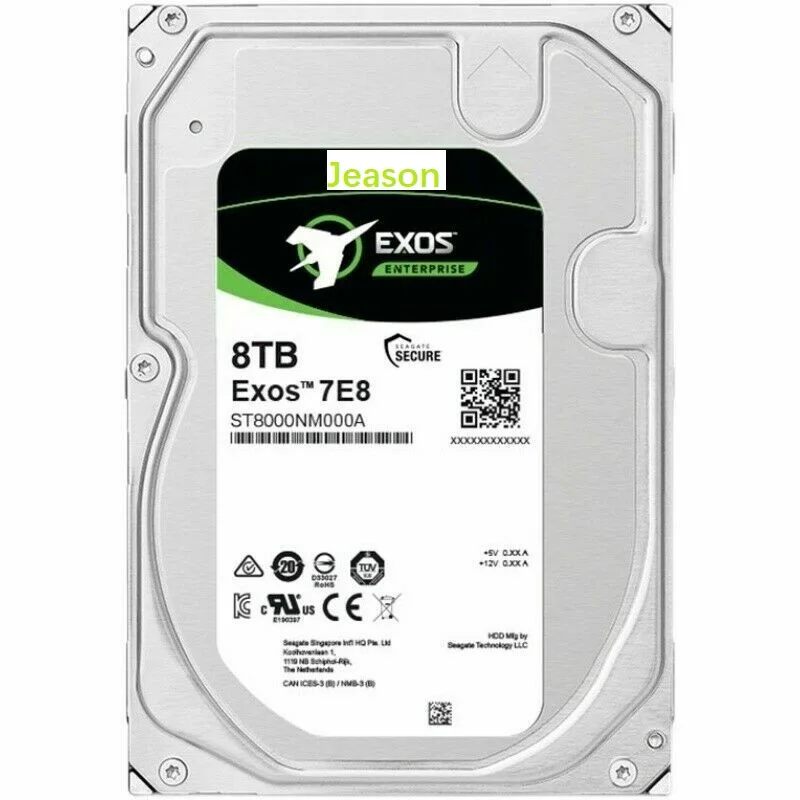 New Exos 7E8 8TB 7200RPM SATA 6.0GB/s 256MB 3.5