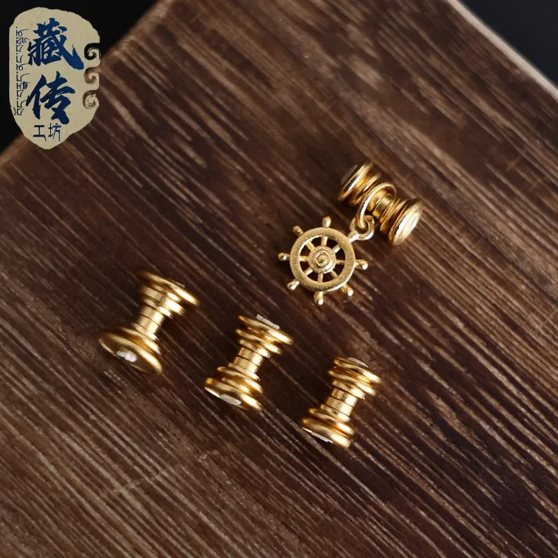 18K Gold Surface Universal Joint Swivel Adapter Hand Woven Bracelet Accessory for DIY Jewelry Making Collectible Gift Men Women