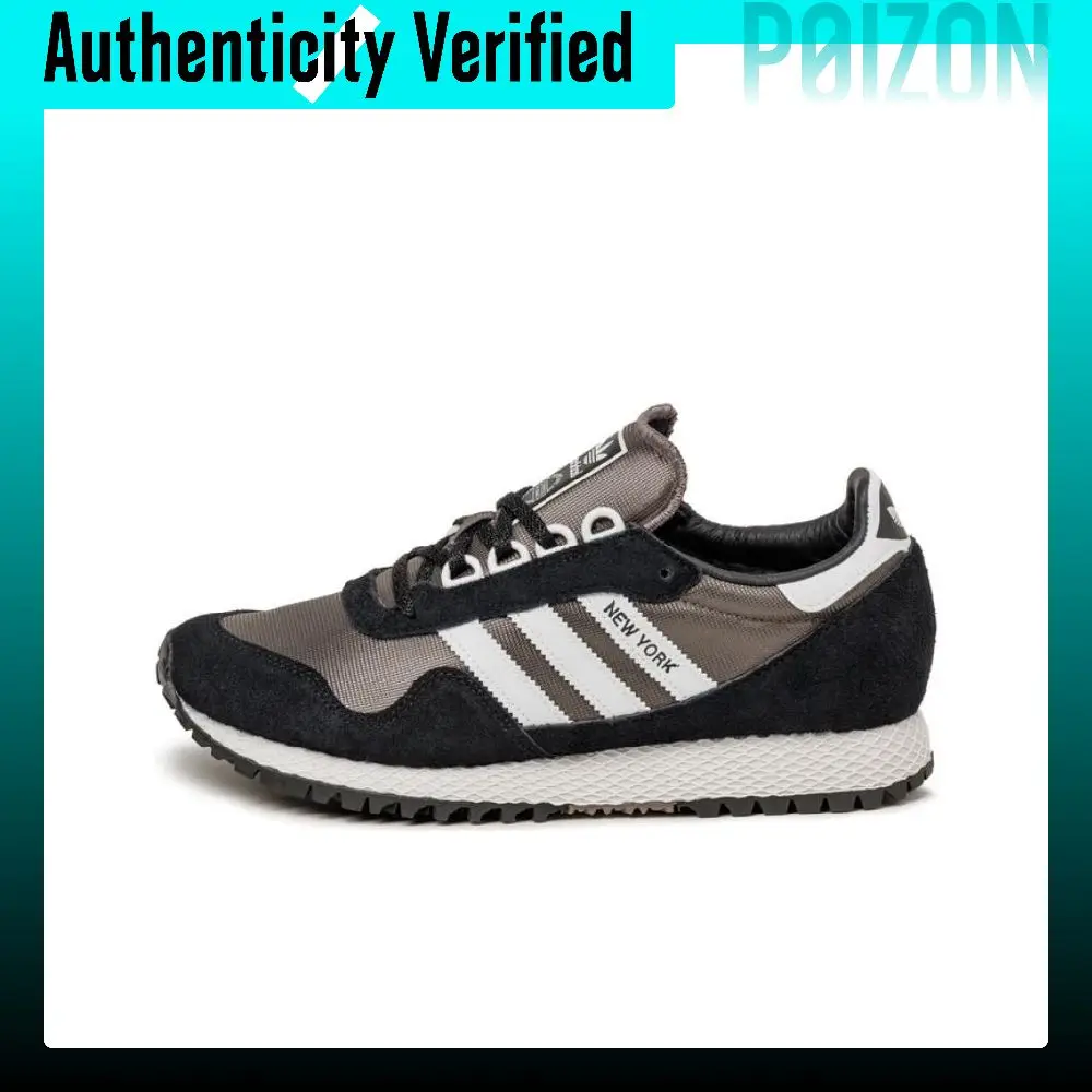 Adidas Originals NEW YORK Zapatillas deportivas de piel de caña baja unisex negro JH9801