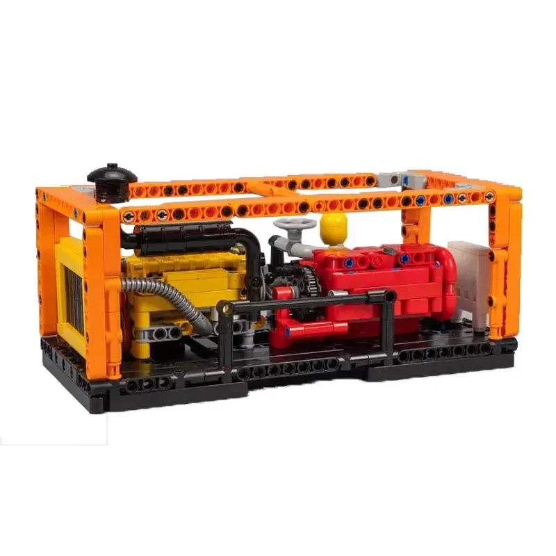 

Building Block MOC-117726 Diesel Mud Pump Splicing Building Block Model 135PCS Adult and Children's Toy Birthday Christmas Gift