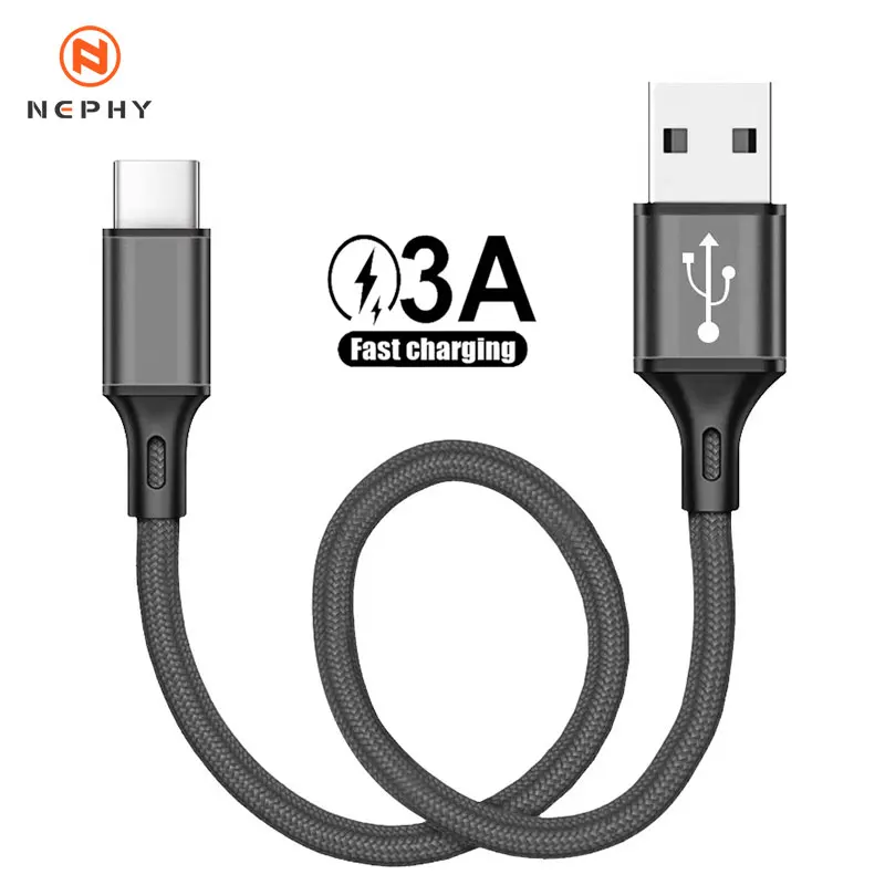 3A USB Type C Cable Date Sync Fast Charging 25cm Short 1m 2m 3m Long Wire Charger Cable For Samsung Huawei Android Mobile Phone
