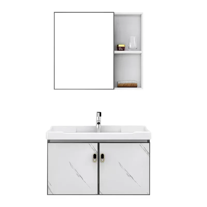 Modern Bathroom Cabinets with Mirror Washbasin Toilet Storage Cabinet Bathroom Vanity Cabinet with Sink Bathroom Furniture