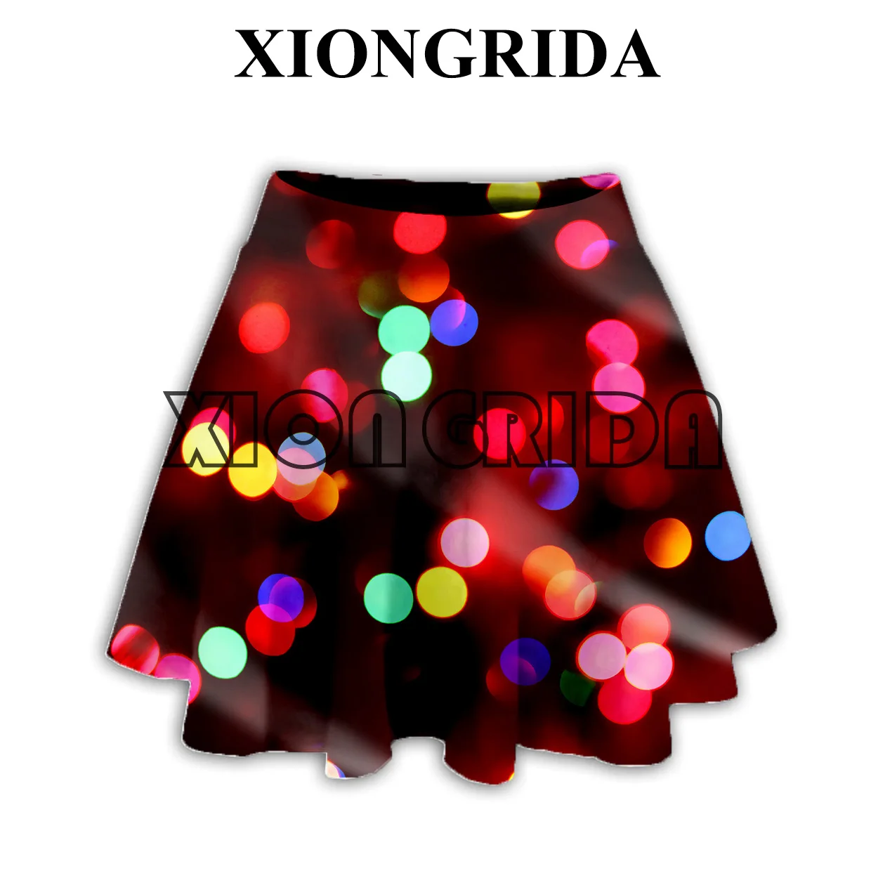 Padrão de natal 3d impresso saia feminina moda férias papai noel gingerbread padrão impressão vestido curto a linha mini saia nova