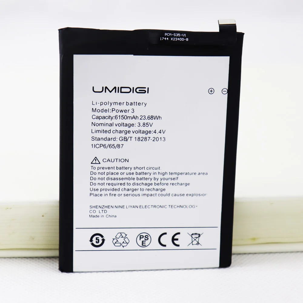 2pcs 5pcs 10pcs 2024 Years 6150mAh Original Replacement Battery For UMI Umidigi Power 3 Power3 Mobile Phone Battery