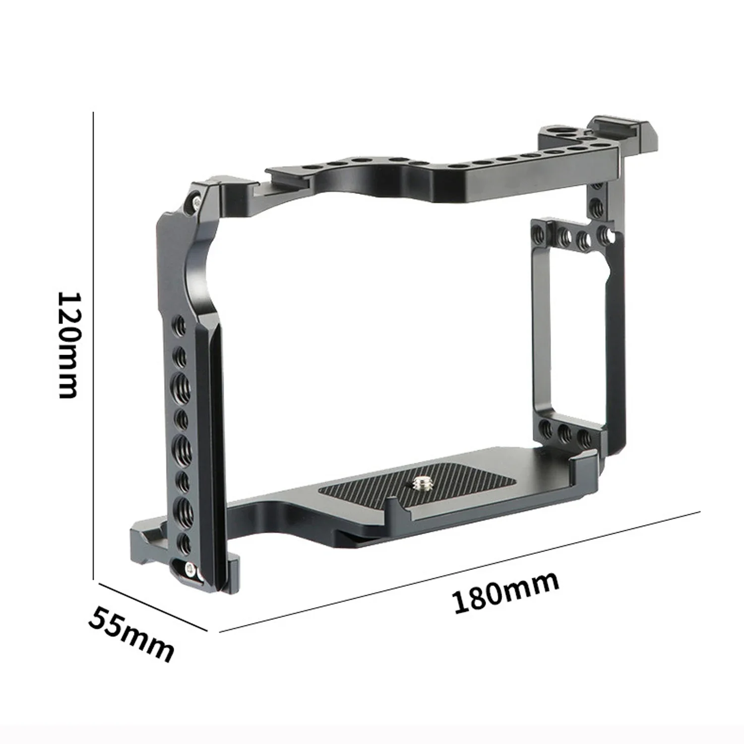 Topcine Camera Cage for Canon EOS 5D Mark II III IV 6D MarkII 7D MarkI Camera Rig with Dual Cold Shoes Mount Multiple 1/4“ Holes