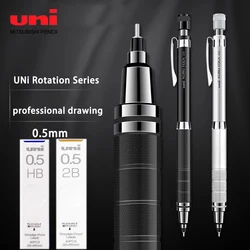 Uni Mechanical Pencil Set M5-1017 Kuru Toga Roulette Model Automatic Lead Spin 0.5mm Office School Supplies Japanese Stationery