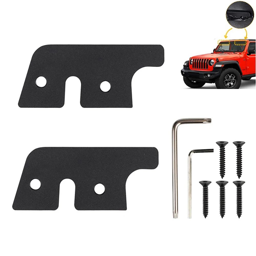 

Car Visor Repair Kit Aluminum Alloy Sun Visor Mounting Clips Compatible For JK 2018 Gladiators 2020-2023 Car Accessories