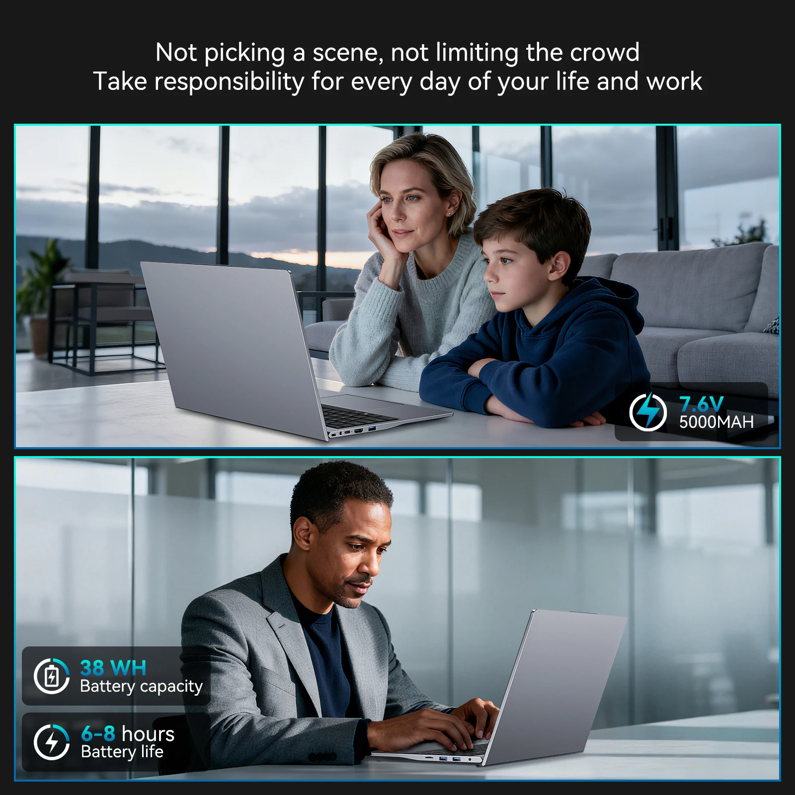 كمبيوتر محمول 15.6 بوصة شاشة كمبيوتر محمول FHD IPS ثنائي النواة حتى 3.4 جيجا هرتز 16 جيجا بايت رام 512 جيجا بايت SSD Win 11 للبث المنزلي للطلاب