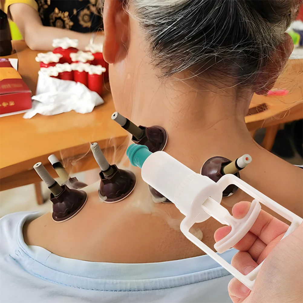 

2Pcs Vacuum Cupping Device with Handle Pump Sturdy Material for Professional Or Home Use Cupping Therapy Tool Smooth Suction