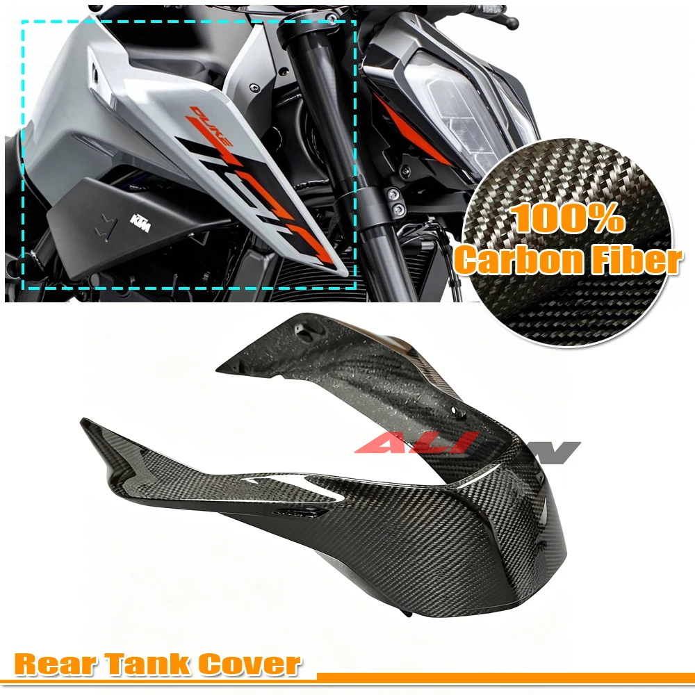 

For KTM DUKE 790 890 2018-2025 Motorcycle Real Dry Carbon Fiber Fairing Panel Cowling Side Rear Tank Fuel Gas Cover Protector