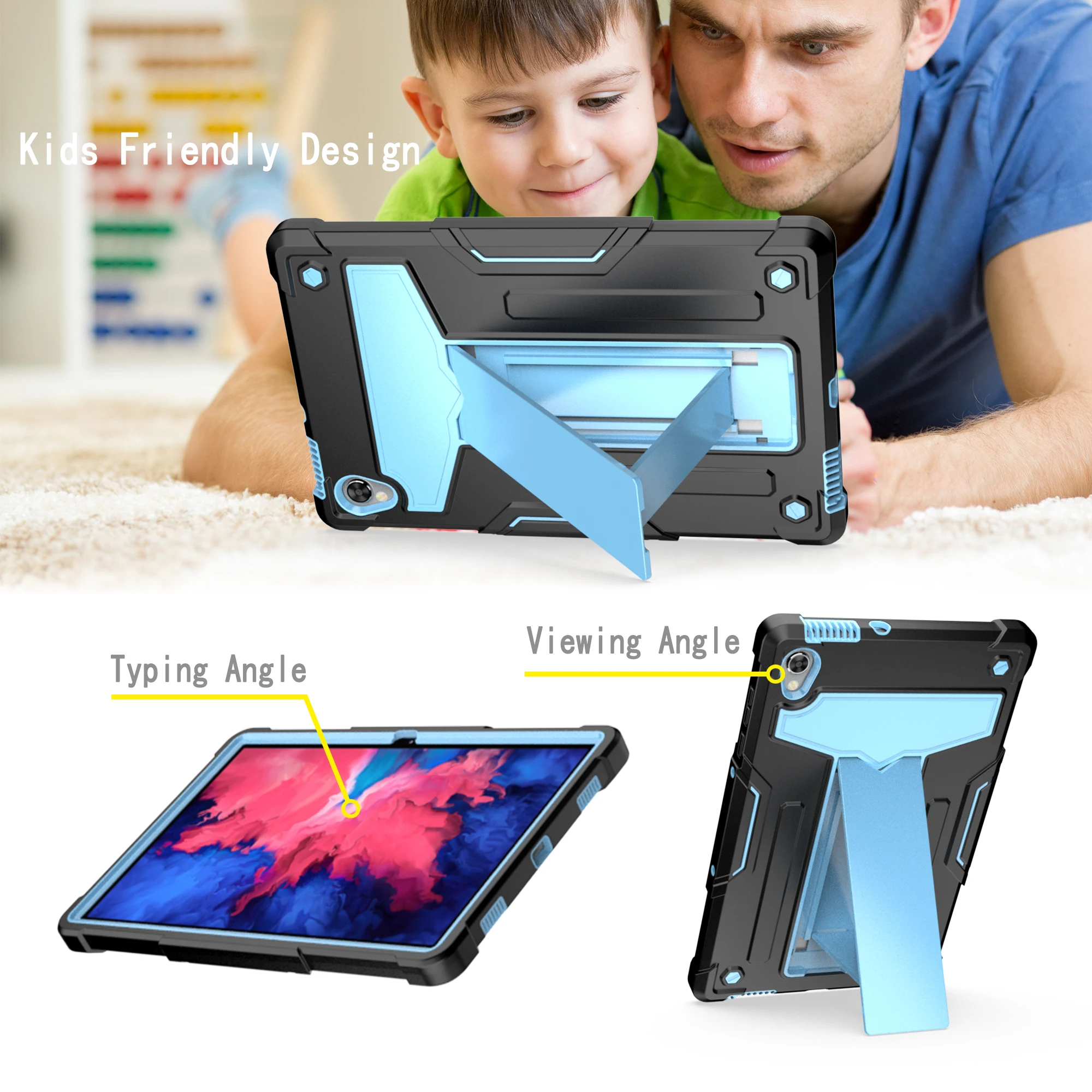 

Чехол для Lenovo Tab M10 HD (2-го поколения) TB-X306F/TB-X306X, противоударный чехол для планшета с вращающейся подставкой