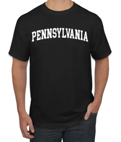 

State of Pennsylvania College Style White Fashion Men T-Shirt