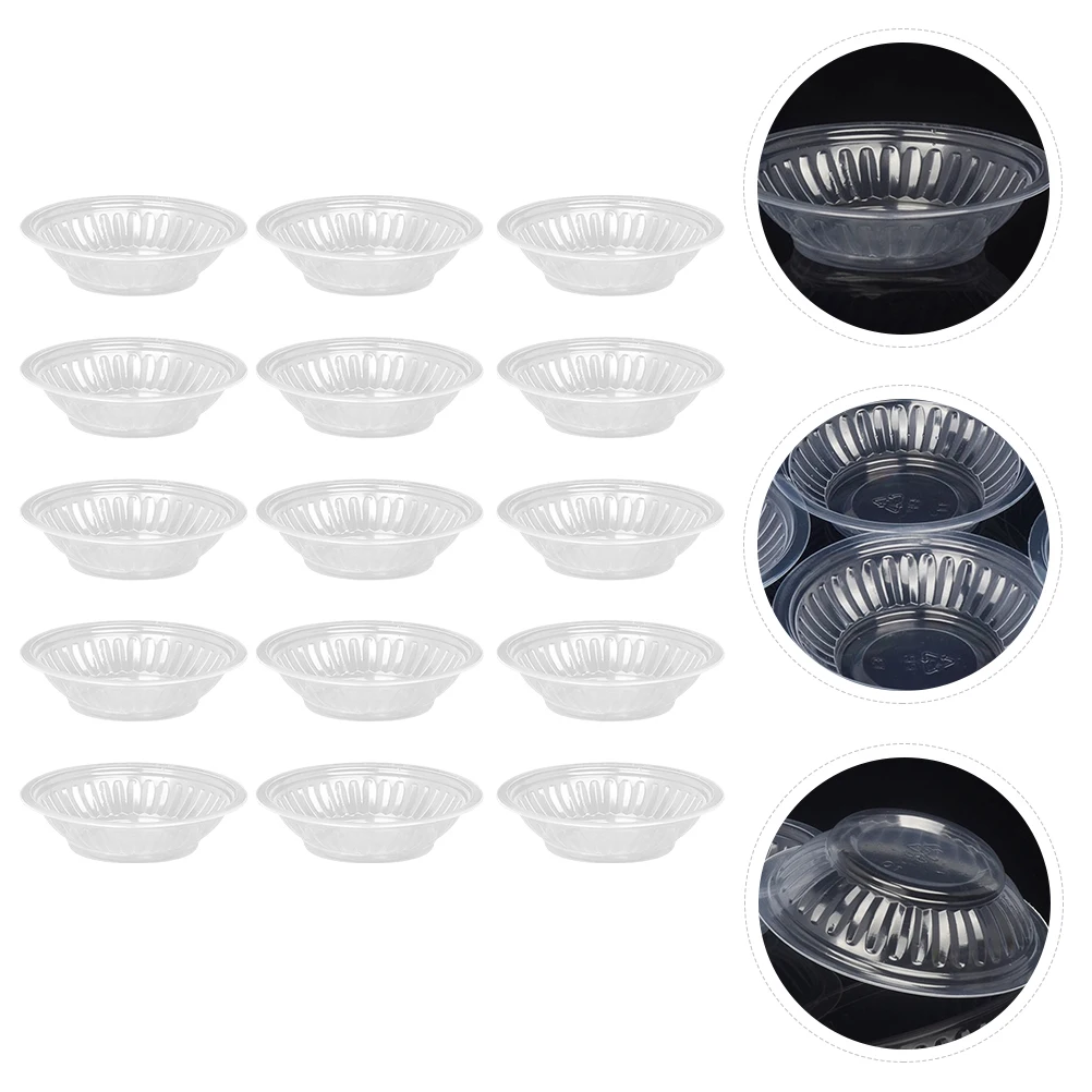 

30pcs Seasoning Dish Condiment Plate Disposable Seasoning Tray Food Dipping Plate For Picnic Camping Barbecue Outdoor Parties