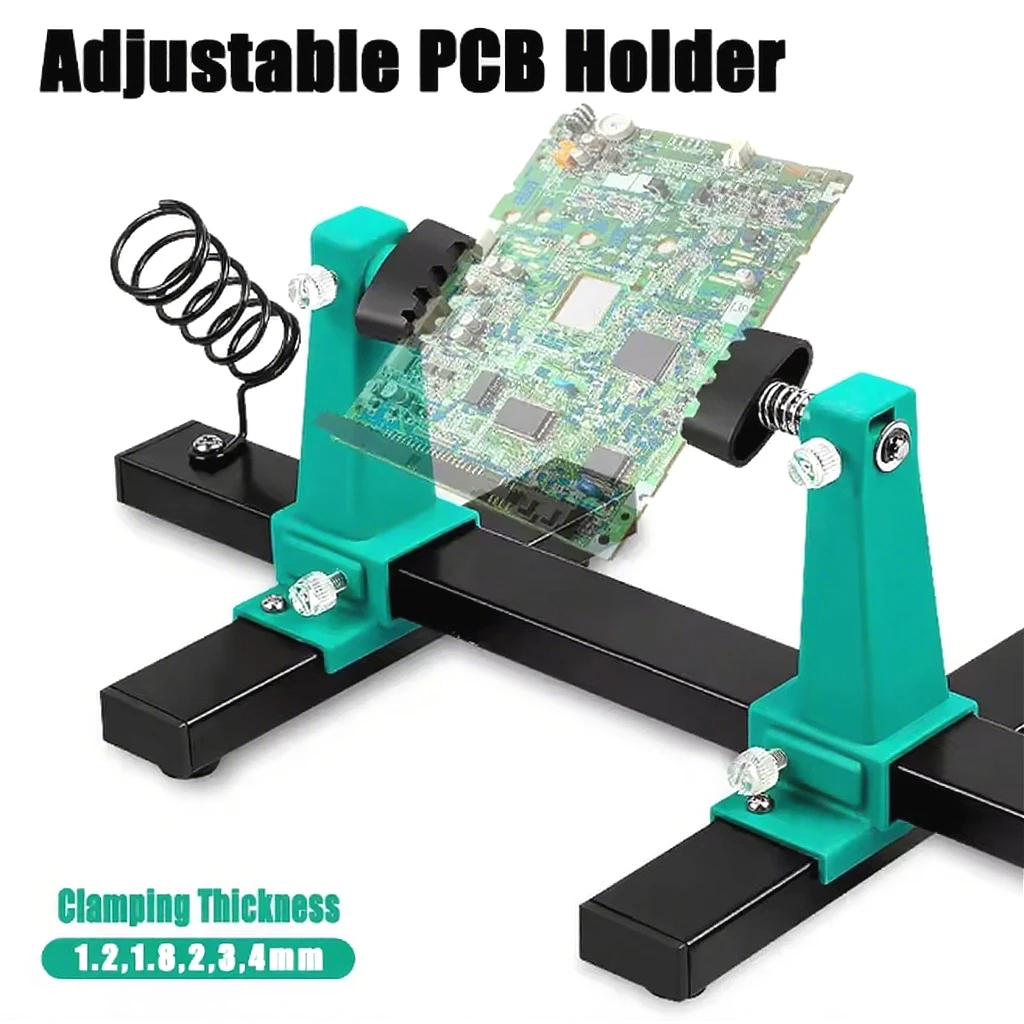 

Adjustable Printed Circuit Board Clamps 360° Circuit Board Maintenance Bracket Solder Repair Disassembly Clamps