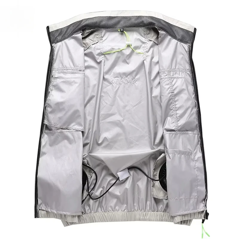 Summer Fan Ice Vest Men's USB Smart Refrigeration Jacket Air Conditioner Clothes Women's Camping Cooling Sleeveless Work Vests