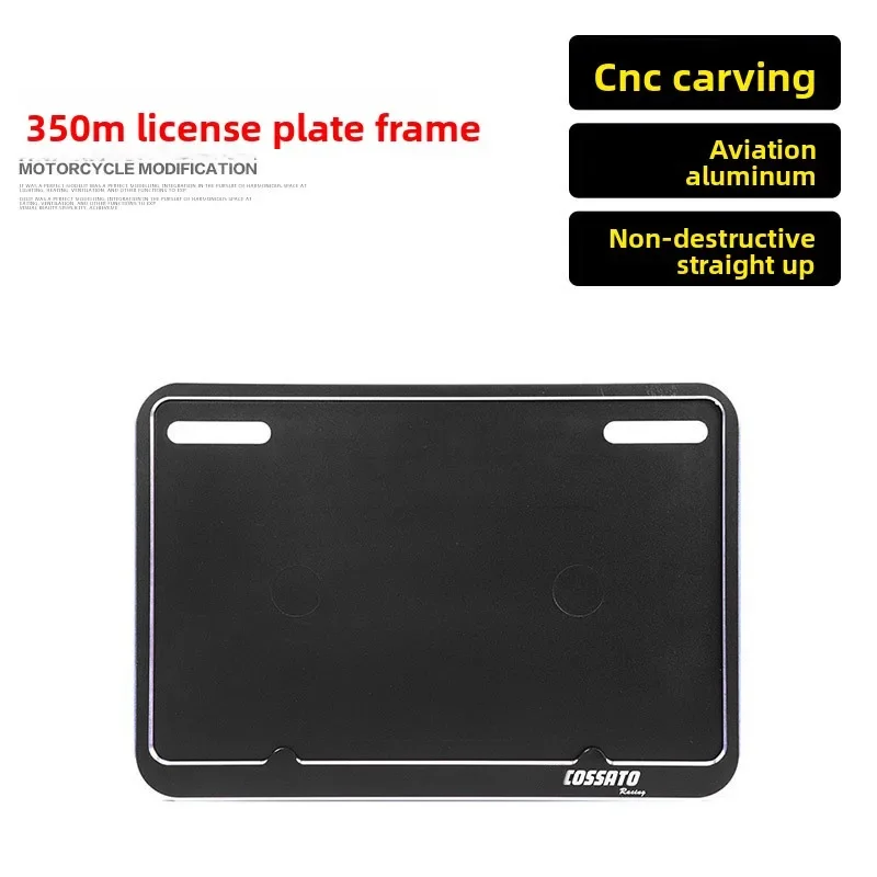 

A/Suitable For Shengshi ZT350/150M Motorcycle Modified Aluminum Alloy License Plate Frame License Plate Frame Border Frame