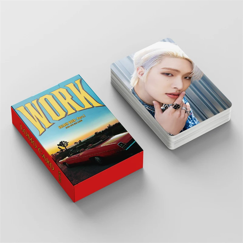 Imagem -04 - Kpop Ateez Cartão Colecionável Cartão Postal Foto Bonita do Cartão Lomo Golden Hour Part.1 Hongjoong Seonghwa San 55 Pcs