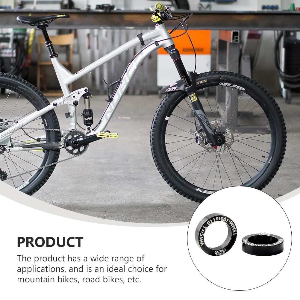 

2Pcs Bicycle Hub Washers Aluminum Alloy Lightweight For Mountain Road Bikes Accessories Bike Brake Screw Washers Without Burrs