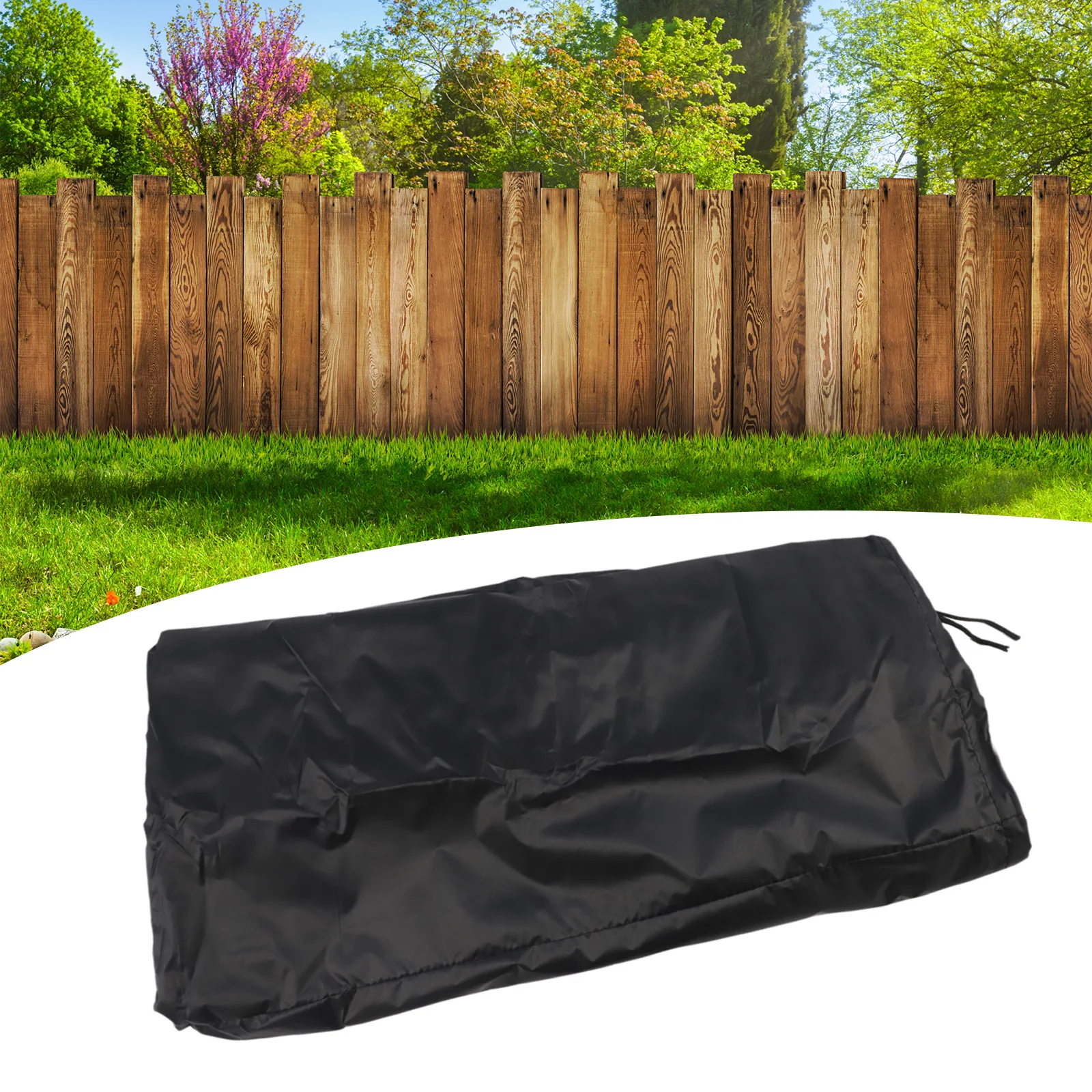 Water Storage Bucket Cover Black Oxford Fabric With Adjustable Drawstring For 55 Gallon Rain Outdoor Snow UV Protection