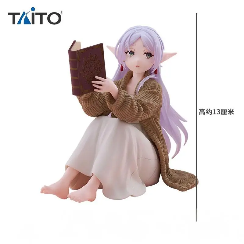 

Original TAITO Desktop Cute Frieren Beyond Journey's End Anime Figure Toys PVC Model Collection Frieren Reading Action Doll