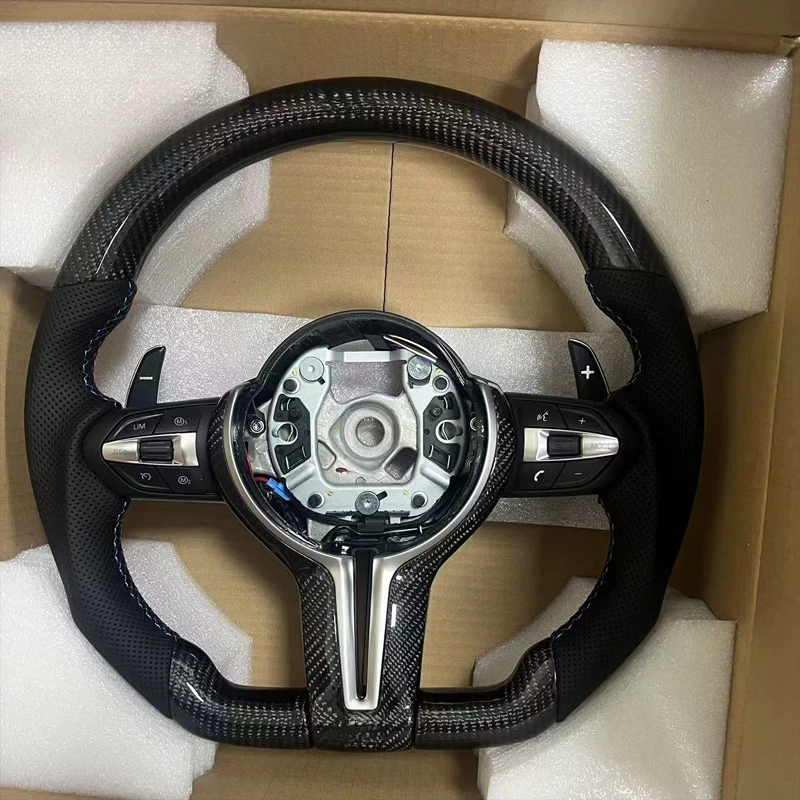 For BMW 1 2 3 4 5 6 7 Series X1 X2 X3 X5 F10 F30 Chassis Upgraded T Style Carbon Fiber Assembly M3 M4 M5 With Steering Wheel Hor