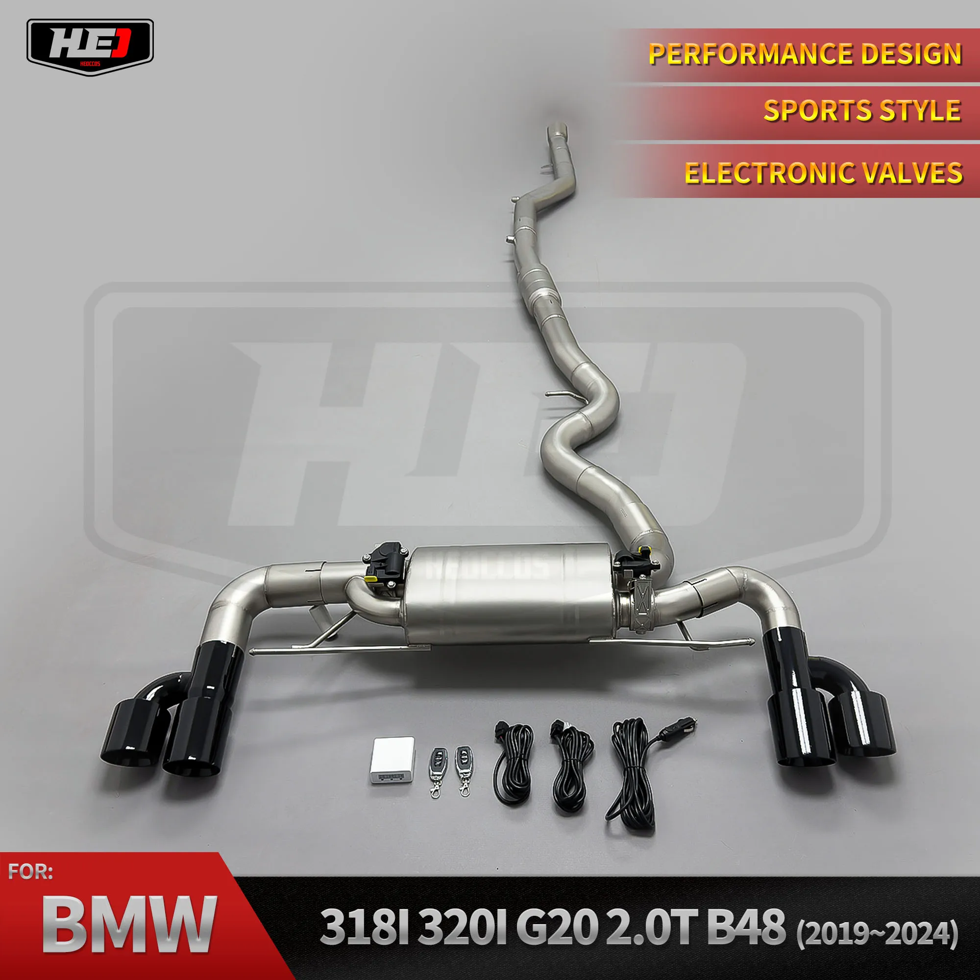 

HEO 304SS Exhaust for BMW 3 Series 320i 325i 328i 330i 340i N20 B48 B58 F30 G20 G28 2.0T 3.0T Valved Muffler Exhaust Catback