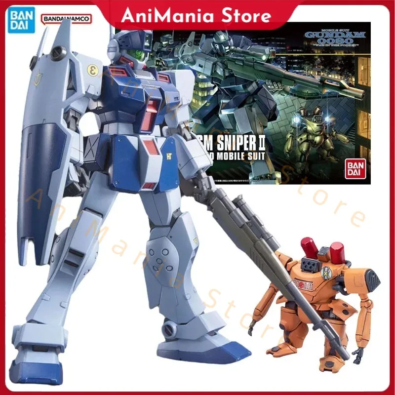 

Bandai Original Genuine Figure Gundam Model Kit HGUC 1/144 RGM-79SP Gm Sniper II Collection Action Figure Model Boys Toys Gifts