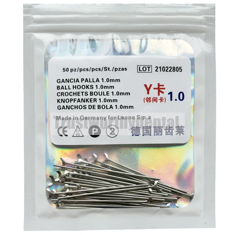 

1.0mm Dental J Clasp Ball Retainer Roach Orthodontic Oblique Bar Y-Type Denture ScheuTeeth Position Hold