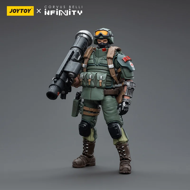JOYTOY&INFINITY Heavy Armor Team Hunter 1:18 Scale Military Action Figures Joint Mobile Soldier Model Game Toy