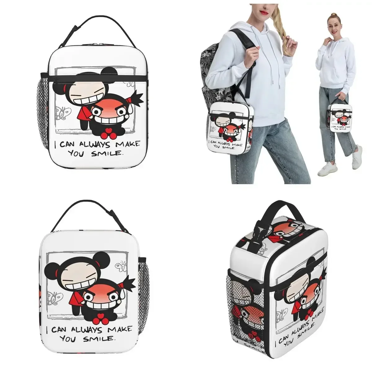 I Can Always Make You Smile Meme Puccas Insulated Lunch Bags Cooler Bag Meal Container Leakproof Tote Lunch Box Food Handbags