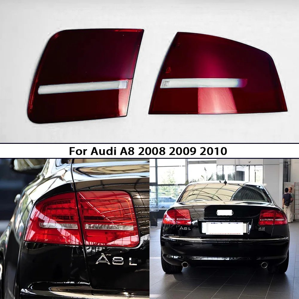 

Tail Lamp Cover Turn Signal Stop Mask For Audi A8 2008 2009 2010 Car Accessories Rear Taillight Shell