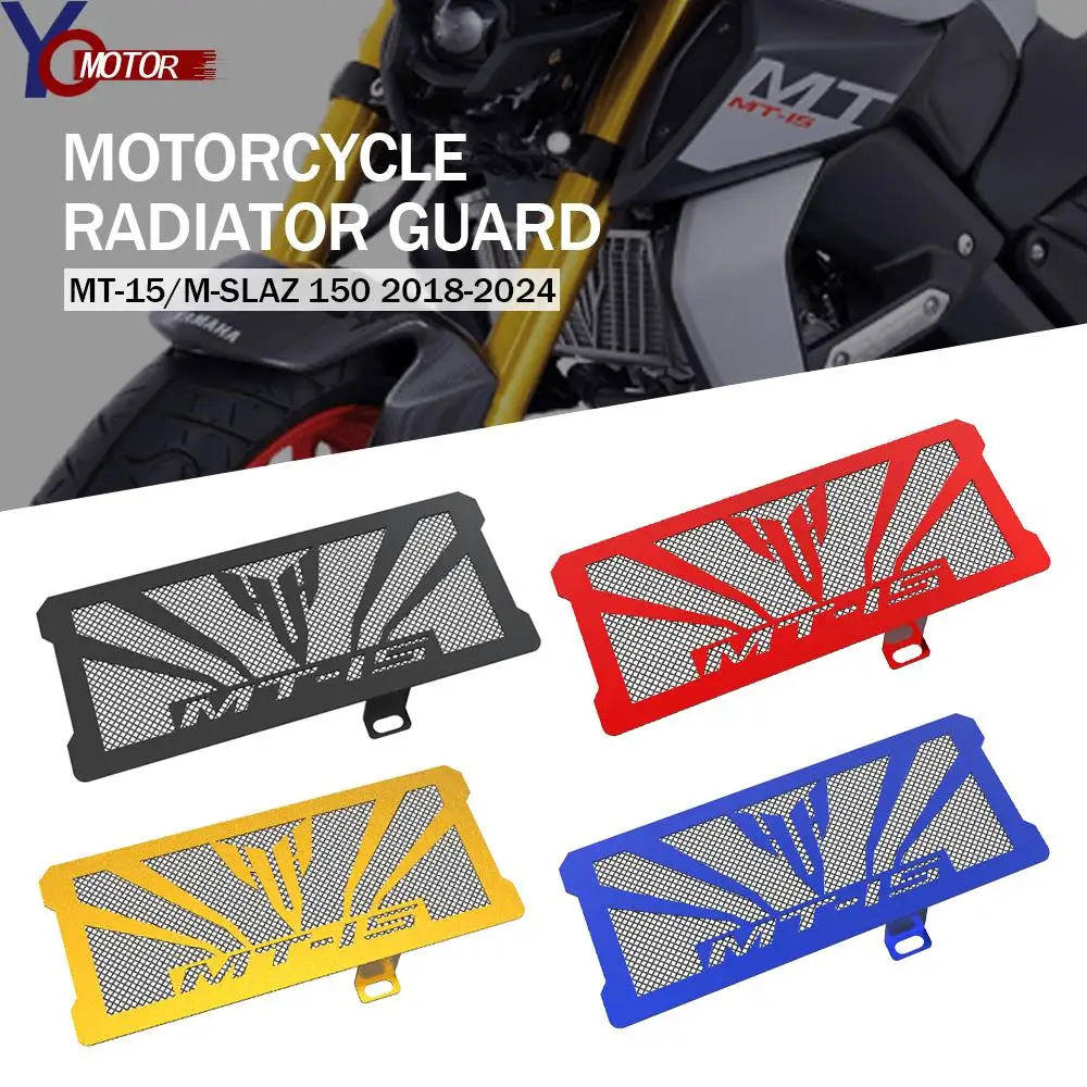 2018-2024 2023 New Motorcycle Accessories For Yamaha M-SLAZ 150 MT-15 V1 / V2 MT15 Radiator Grille Grill Protection Guard Cover