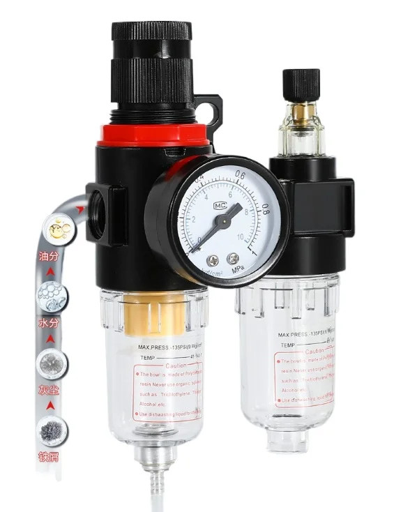 AFC Pneumatic Filter Regulator Lubricator FRL Unit Air Oil Water Separator for Air Compressor