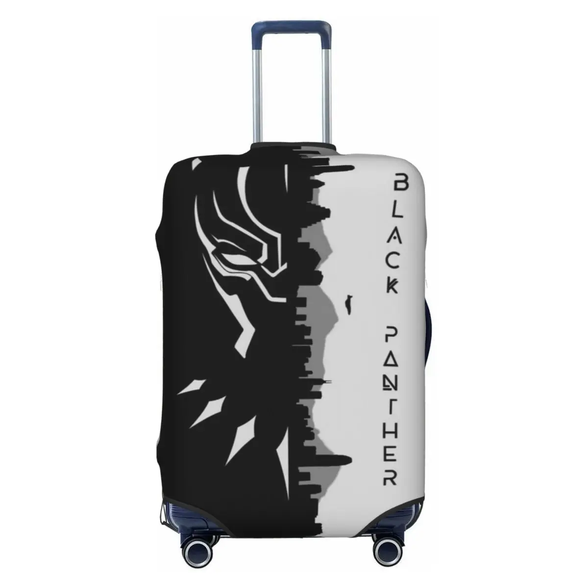 

Custom Black Panther Comic Superhero Travel Luggage Cover Elastic Suitcase Cover Protector Fit 18-32 Inch