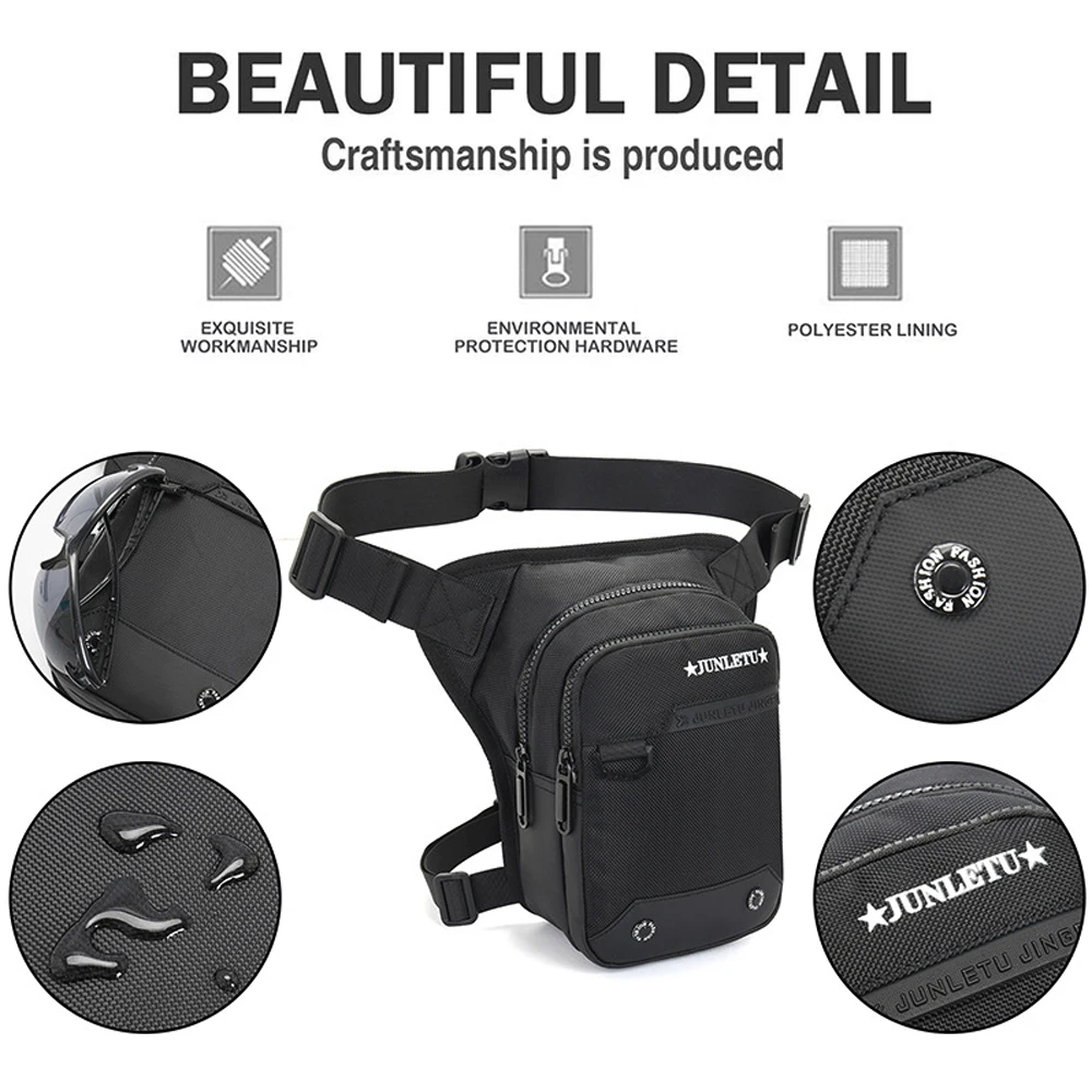 1PCS Drop Leg Bag For Men Women Thigh Bag With Leg Strap For Motorcycle Riding Hip Pouch Leg Fanny Pack Purse Crossbody