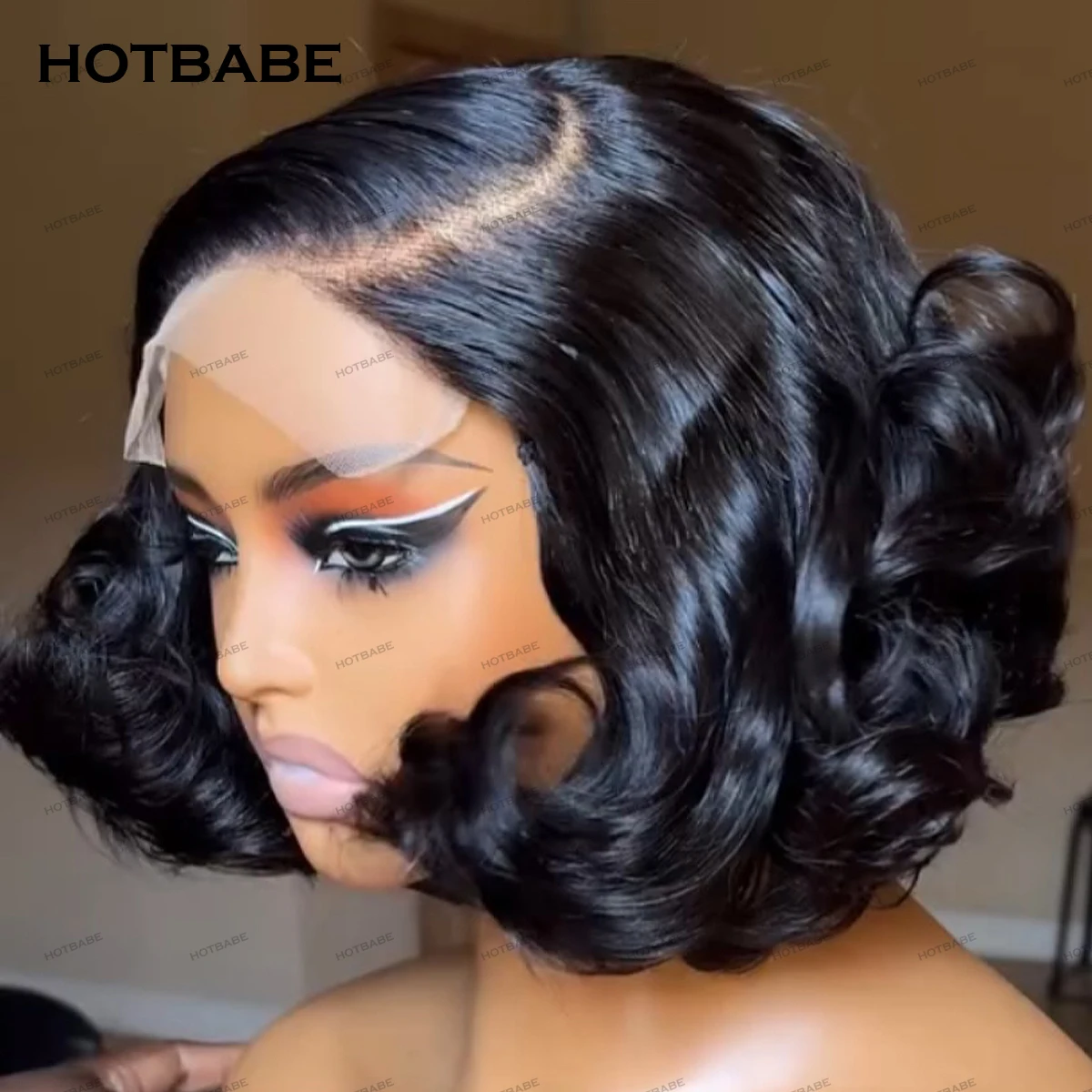 

Bouncy Curly 400 Density Super Double Drawn Glueless Wigs Human Hair 13x6 HD Lace Frontal Wig Preplucked Wear And Go HD Lace Wig