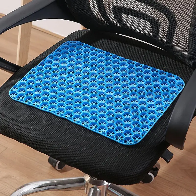 

Summer Honeycomb Gel Cushion Car Seat Cushion Office Breathable Chair Soft Ice Cushion Summer Cooling Pad Comfortable Not Stuffy