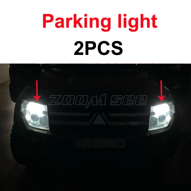 LED Interior and Exterior Light Kit For Mitsubishi Pajero 4 V93 V97 2007-2024 Headlight Fog Turn Signal Parking Reverse LED Bulb